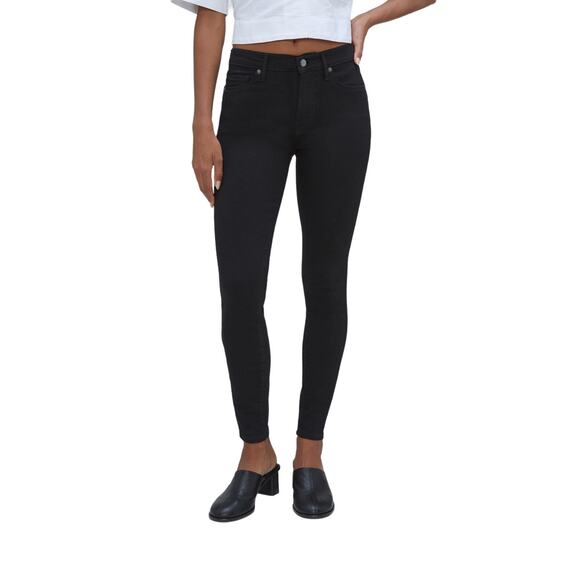 Everlane Black Mid Rise Ankle Skinny Jeans Size 27 - Picture 1 of 8